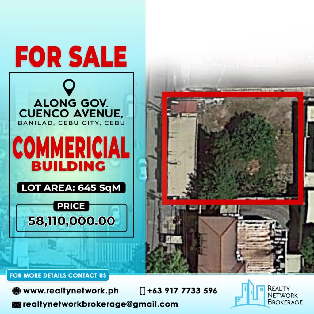 645SqM Banilad Commercial Lot For Sale