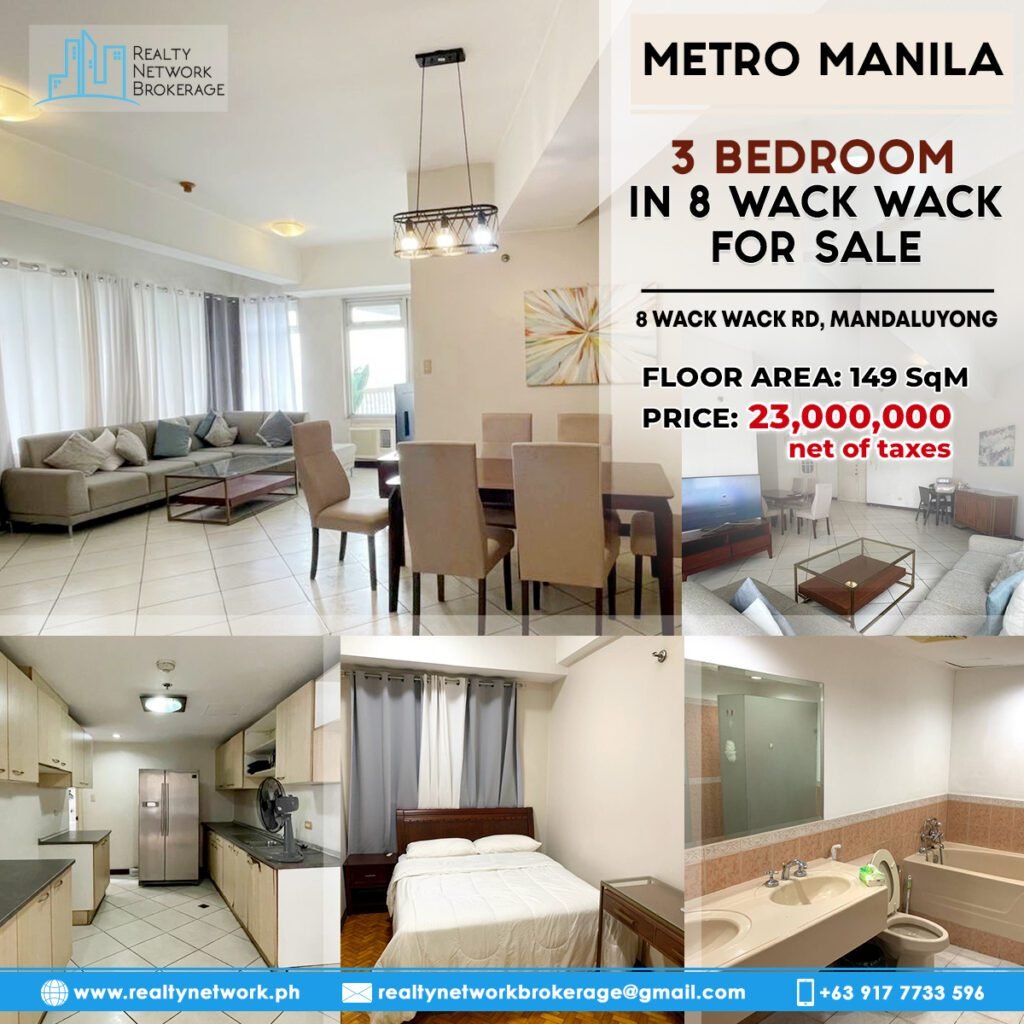 3 Bedroom in 8 Wack-Wack For Sale