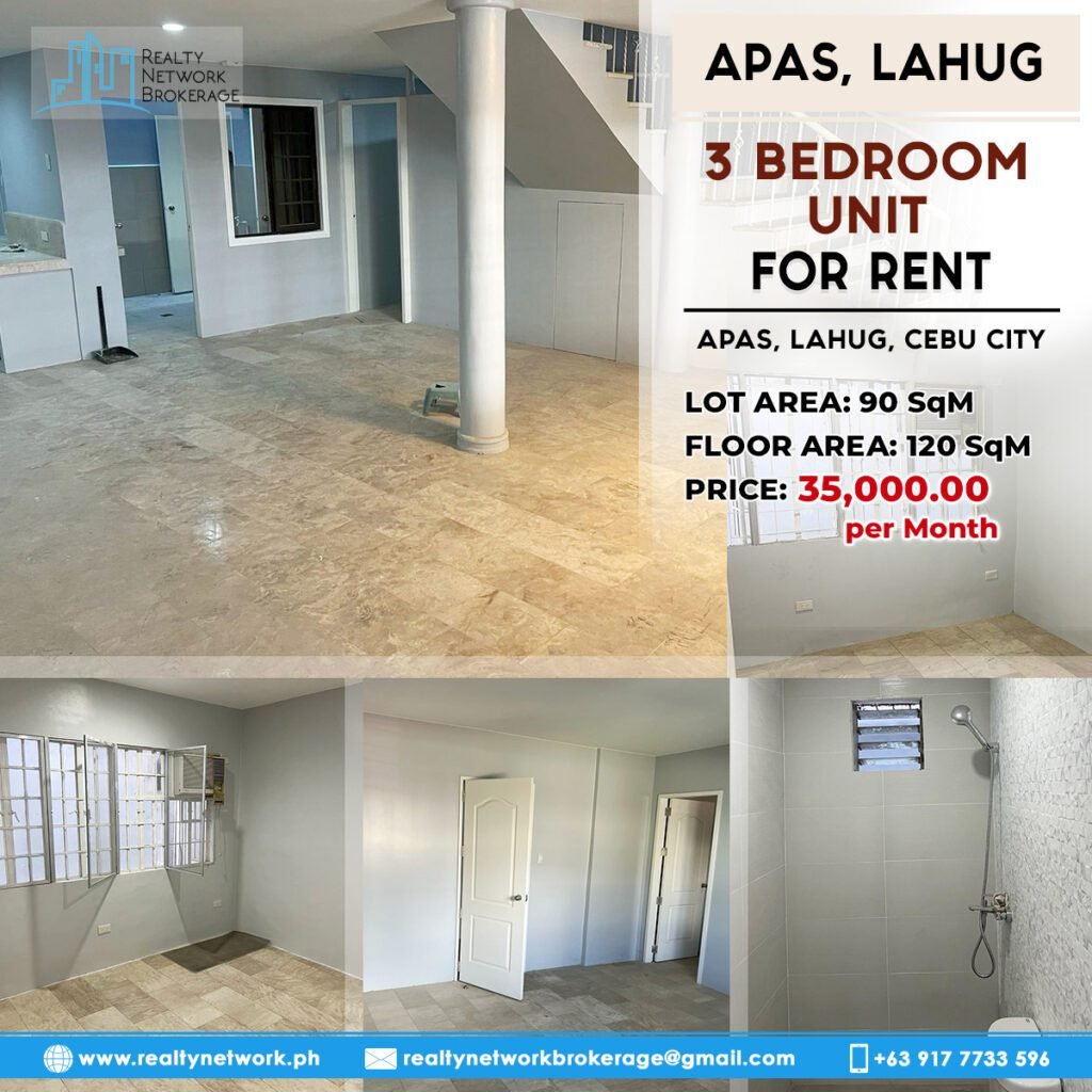 3 Bedroom Unit For Rent in Apas Lahug